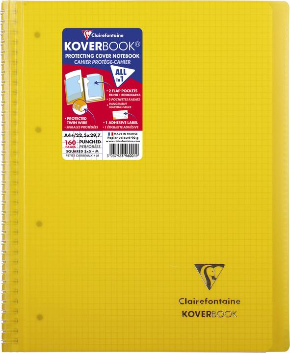 Actual product image Clairefontaine Koverbook (A4+, Checked, Hardcover)