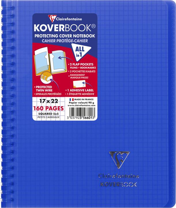 Produktbild Clairefontaine Koverbook (A5, Kariert, Weicher Einband)