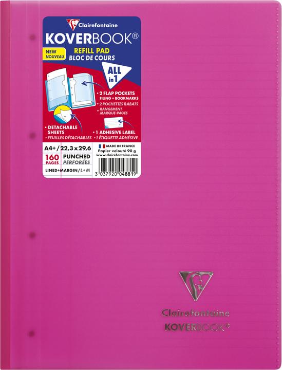 Actual product image Clairefontaine Koverbook (A4+, Lined, Soft cover)