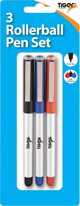 Produktbild Tiger Stationery Kugelschreiber 3erPack (Silber, 3 x)