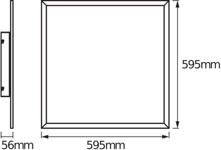 Produktbild Osram LED-Panel SMART+ Matter Planon Plus 600 x 600 mm RGBW (3200 lm)