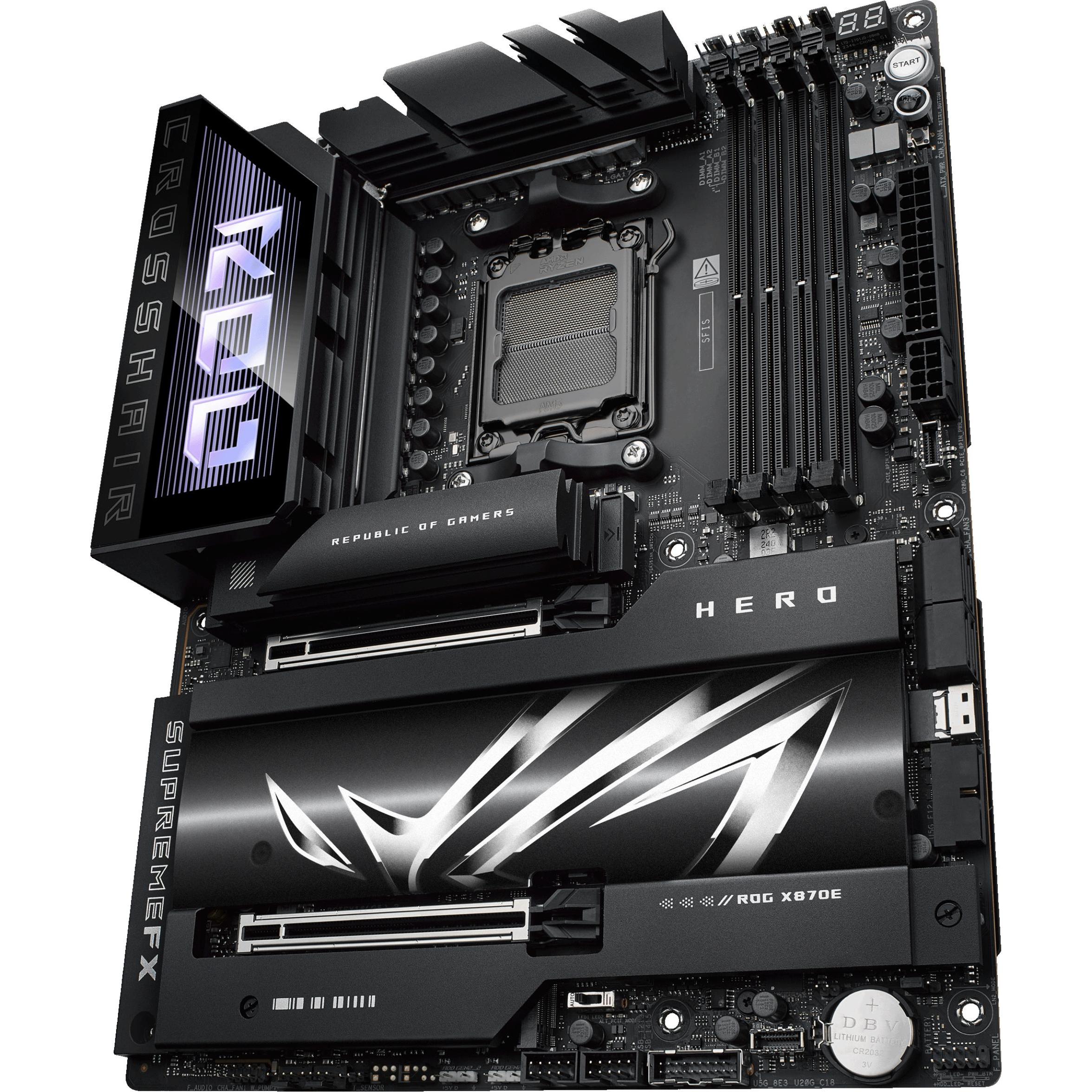 ASUS Rog Crosshair X870e Hero (AM5, AMD X870E, ATX), Mainboard
