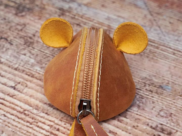 Produktbild Only-Bags.Store Vintage Mini Mini Münze Brieftasche Echtes Leder Kleine Brieftasche Maus Aufbewahrungstasche