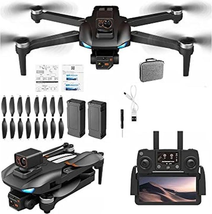 Luxwallet Drone Aerofly X Dodge GPS 30km/h avec évitement d'obstacles et stabilisateur