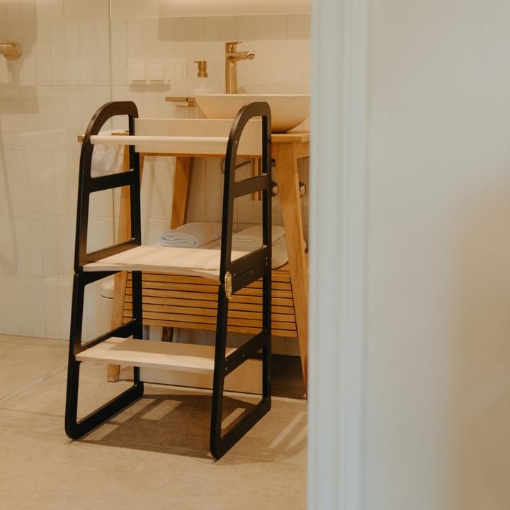 Actual product image Leg&go Transformable Kitchen Tower, Black (40 x 45 x 90 cm)