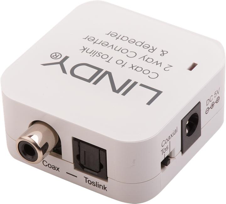 Lindy Audiokonverter SPDIF Digital: Toslink - RCA Coax (Digital -> Digital)