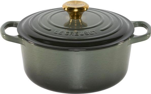 Actual product image Le Creuset Signature round roasting pan Thyme, ø24cm (24 cm, Casserole + Stewpot, Cast iron)