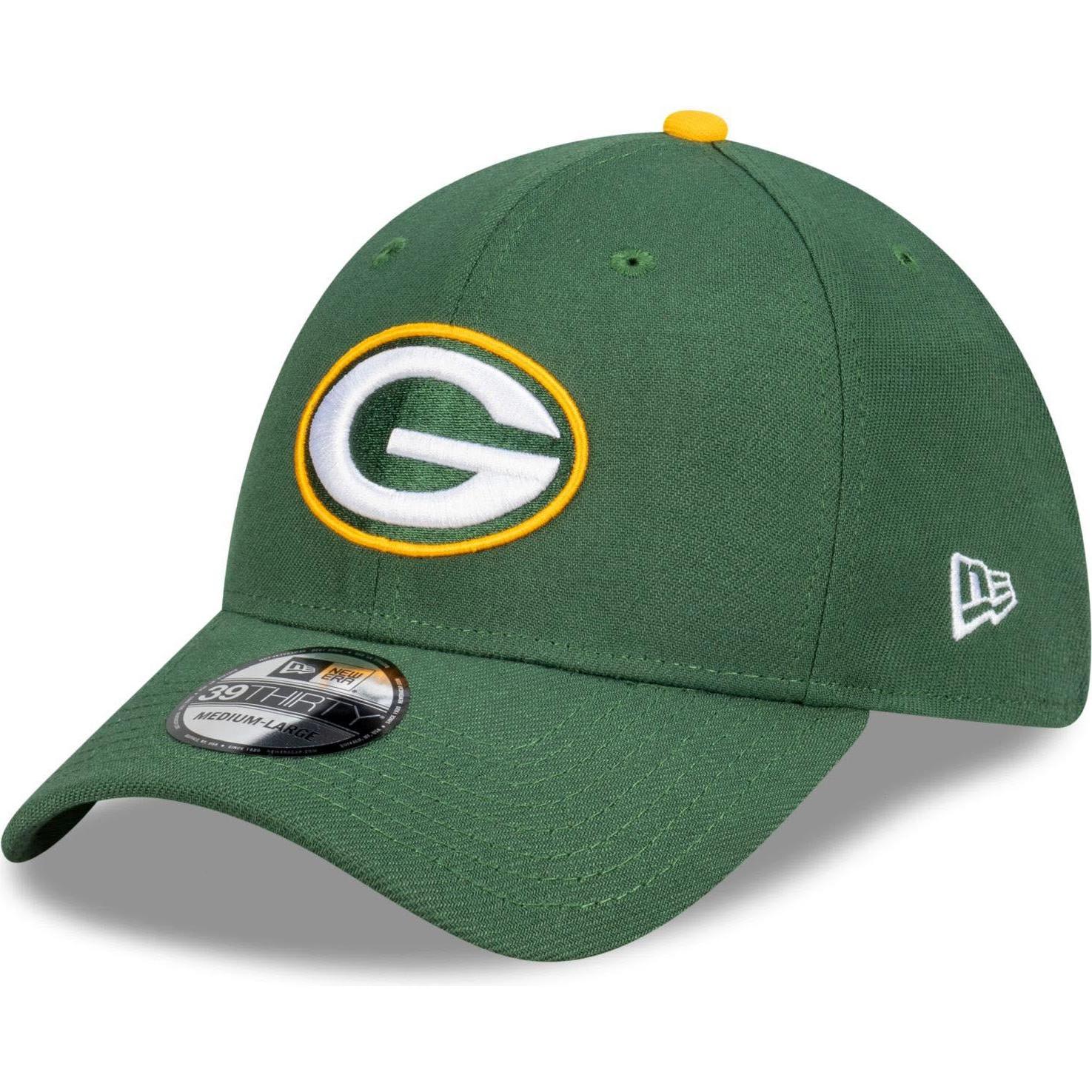 New Era, Herren, Cap, 39Thirty Stretch Cap - NFL Green Bay Packers - S/M, Grün, (M)
