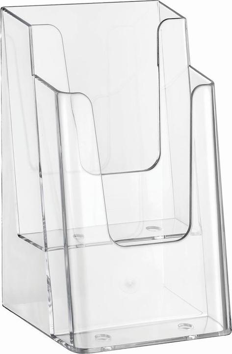 Immagine prodotto Europel Portavolantini da tavolo, lunghezza DIN, 2 tasche, cristallino (A5)