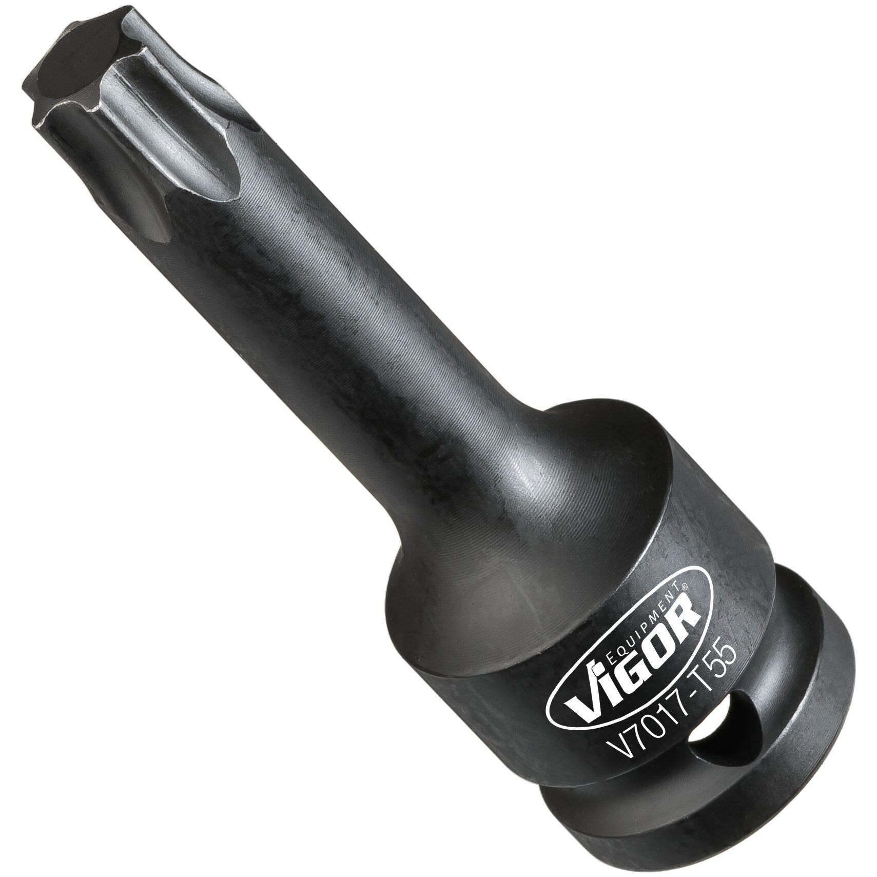 Vigor, Steckschlüssel + Stecknuss, 1/2" TORX-SCHLAGSCHR.DREHER-EINSATZ T55