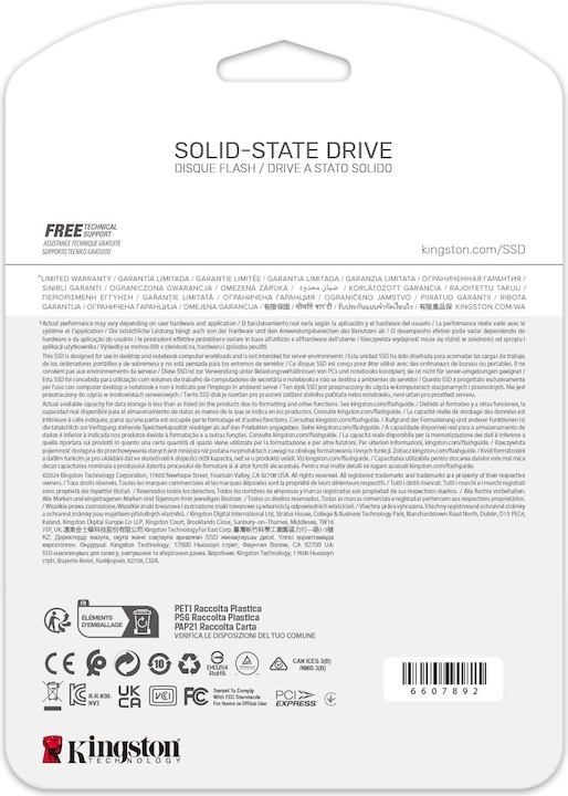 Produktbild Kingston NV3 (4000 GB, M.2 2280)