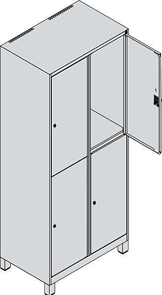 Actual product image C+P Double-decker locker Classic PLUS (80 cm, 195 cm)