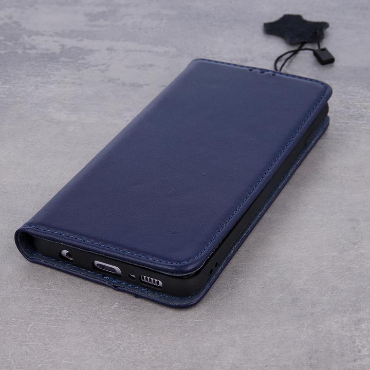 Produktbild OEM Genuine Leather Smart Pro for iPhone 17 Pro navy blue (Apple iPhone 17 Pro)
