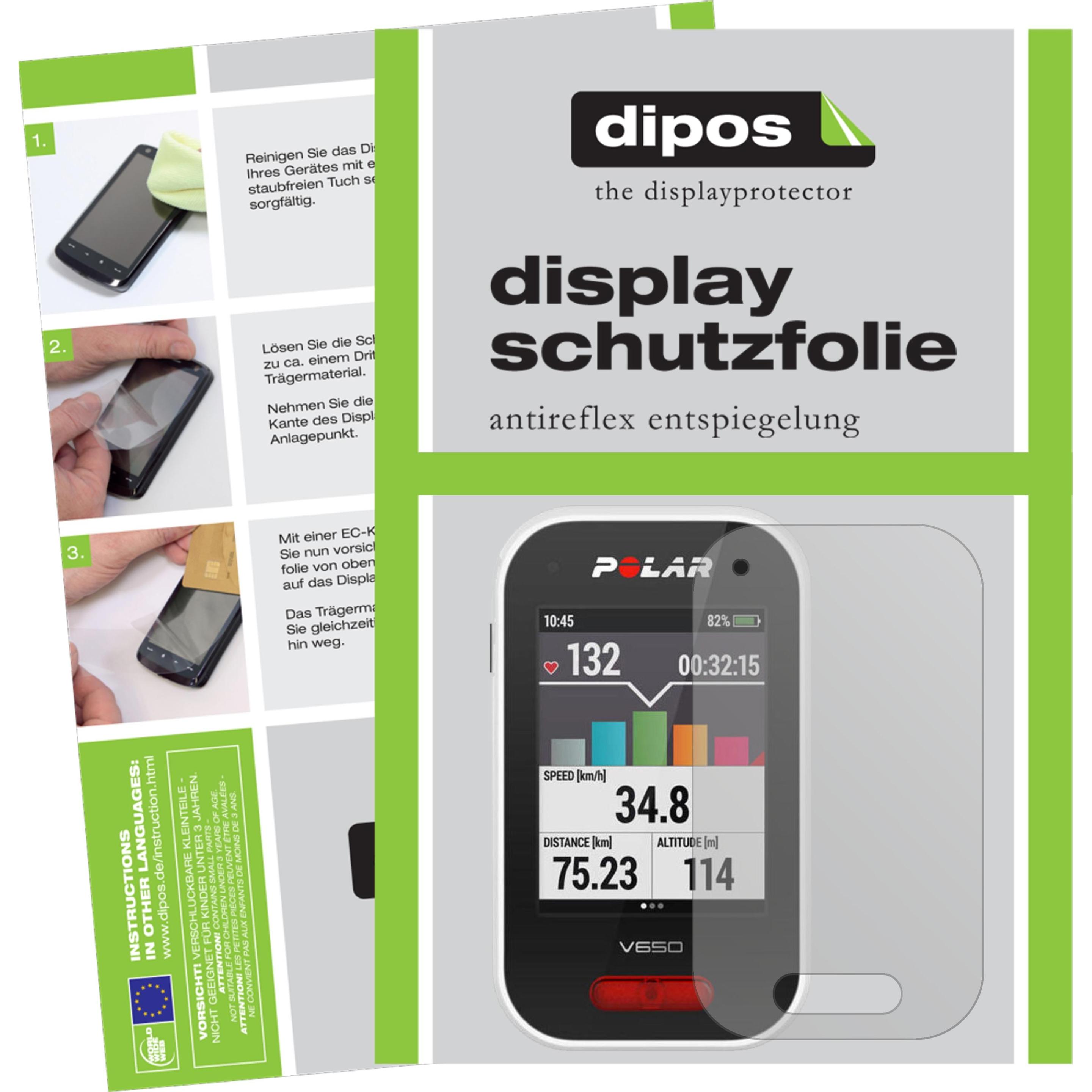 Dipos Displayschutzfolie Antireflex (Displayschutz, V650), Kameraschutz, Transparent