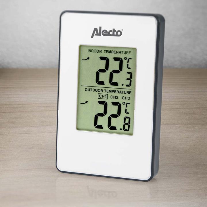 Produktbild Alecto WS-1050 Wetterstation mit Aussensensor (Weiss)