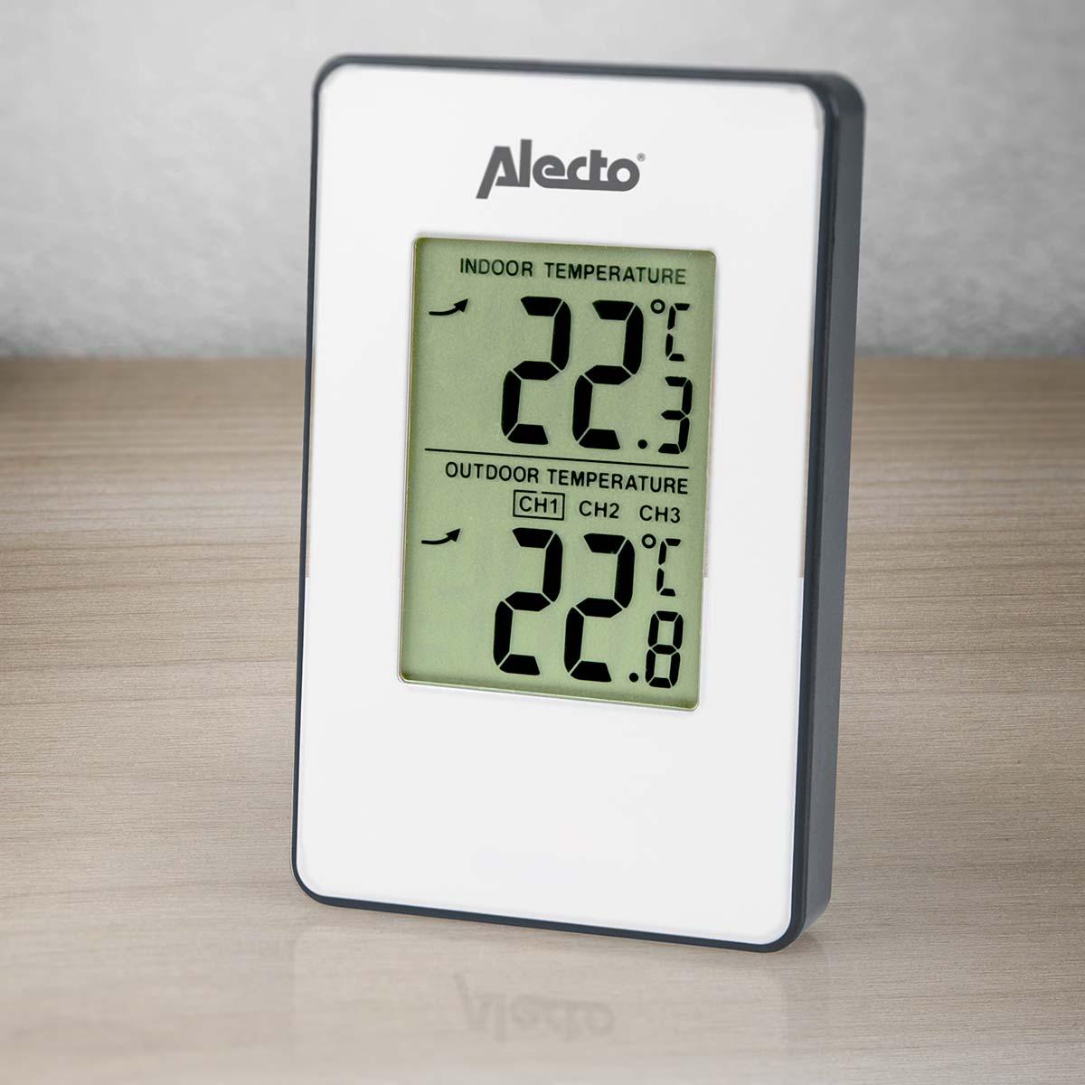 Thumbnail - Alecto WS-1050 Wetterstation mit Aussensensor (Weiss), Wetterstation, Weiss