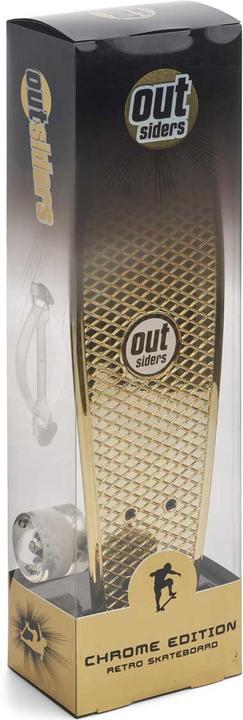 Produktbild Outsiders - Chrome Edition Retro Skateboard Gold (6")