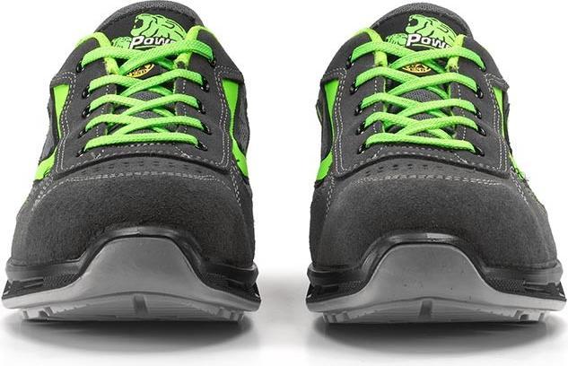 Produktbild U-Power Sicherheitsschuh Point Grösse 44 grau/grün S1P SRC EN ISO 20345 Veloursleder/Nylon (S1P, 44)