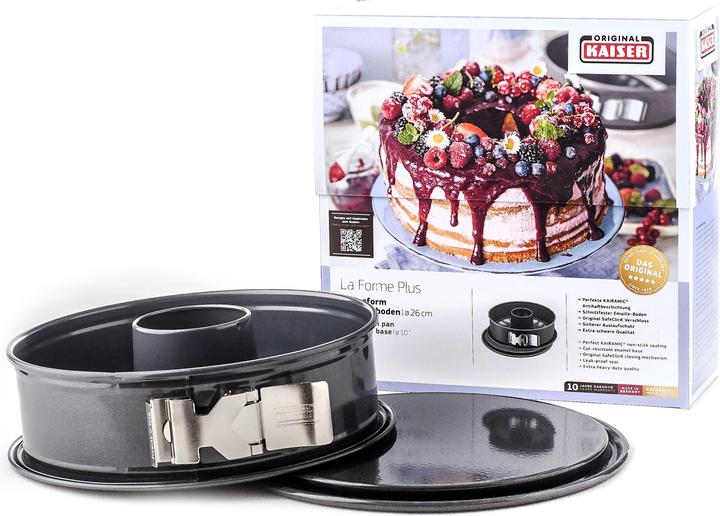 Produktbild Kaiser Springform 26cm Backform La Forme Plus 2 Böden antihaft schnittfest (26 cm)