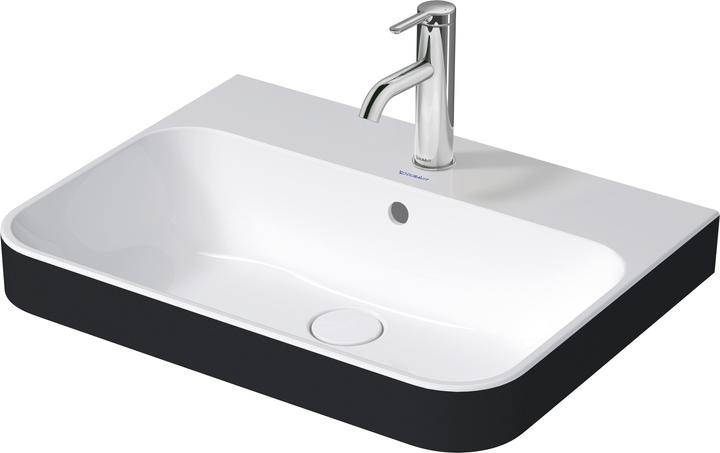 Produktbild Duravit Aufsatzwaschbecken 60 x 46 cm Happy D.2 Plus Anthrazit/weiss 2360606100 (460 mm, 600 mm)