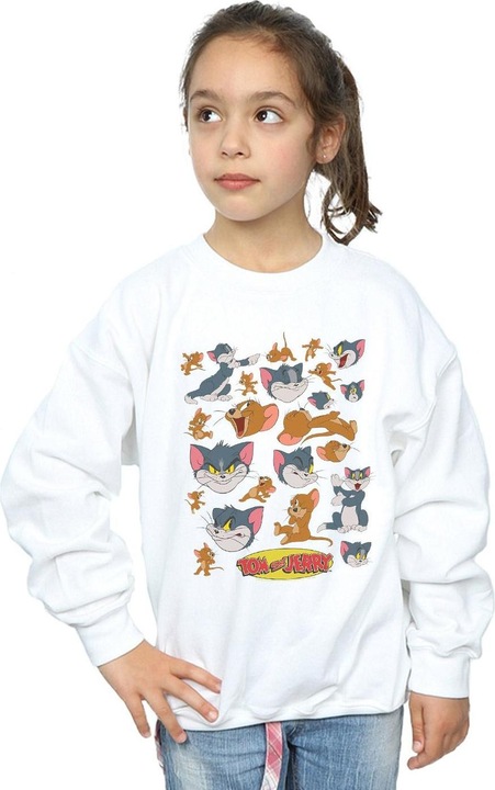 Immagine prodotto Tom & Jerry Many Faces Felpa Ragazze (152, 158)