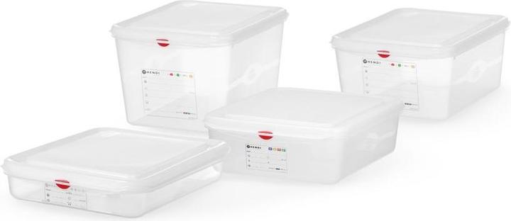 Actual product image Hendi Behälter GN 1/2 Polypropylen,, GN 1/2, 10L, Transparent, 325x265x(H)150mm (GN 1/2, 10 l)