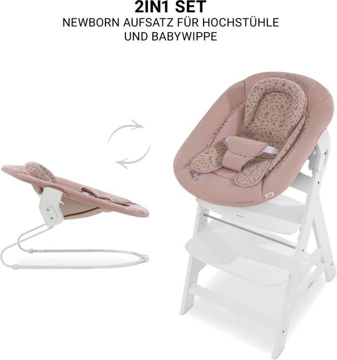 Produktbild Hauck Hochstühle Beta Plus White 5-tlg. Newborn Set - Hochstuhl + 2in1 (Hochstuhl)