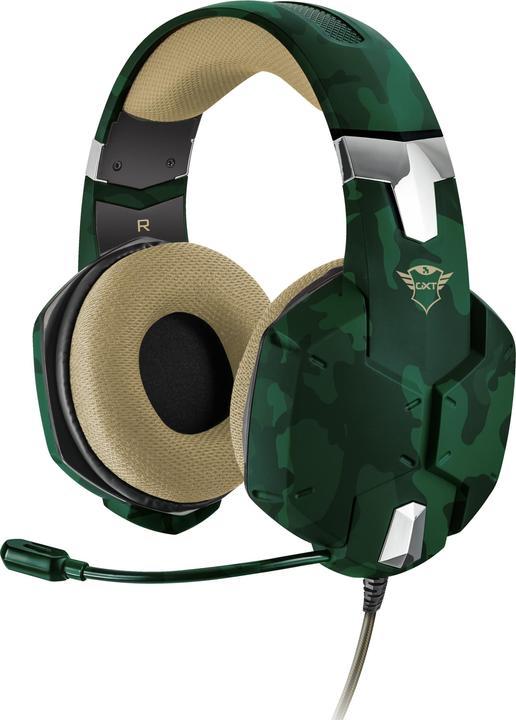 Productafbeelding Trust GXT 322C Gaming Headset groen gecamoufleerd (Bedraad)