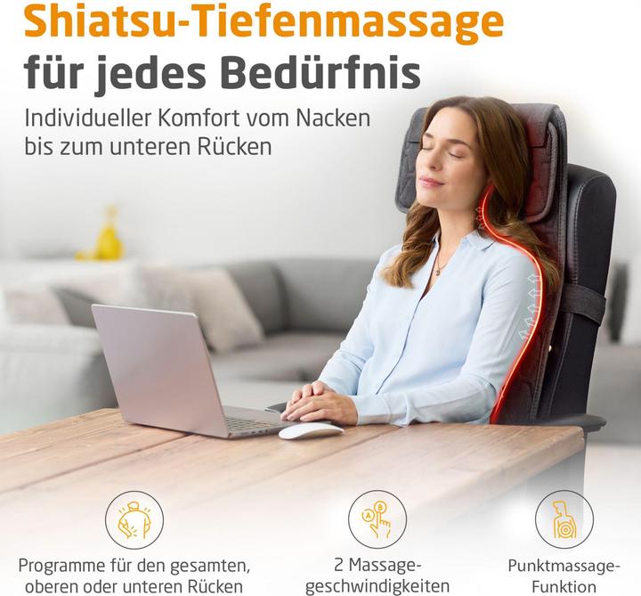 Actual product image Medisana MC 700 Massagematte Schwarz