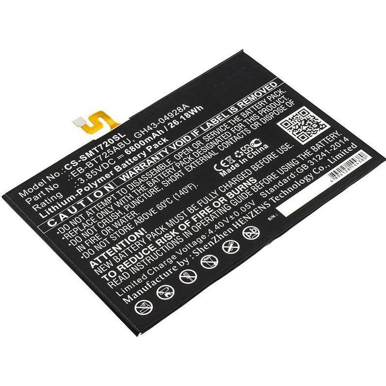 Thumbnail - CoreParts Battery for Samsung Tablet (6800 mAh), Notebook Akku, Schwarz