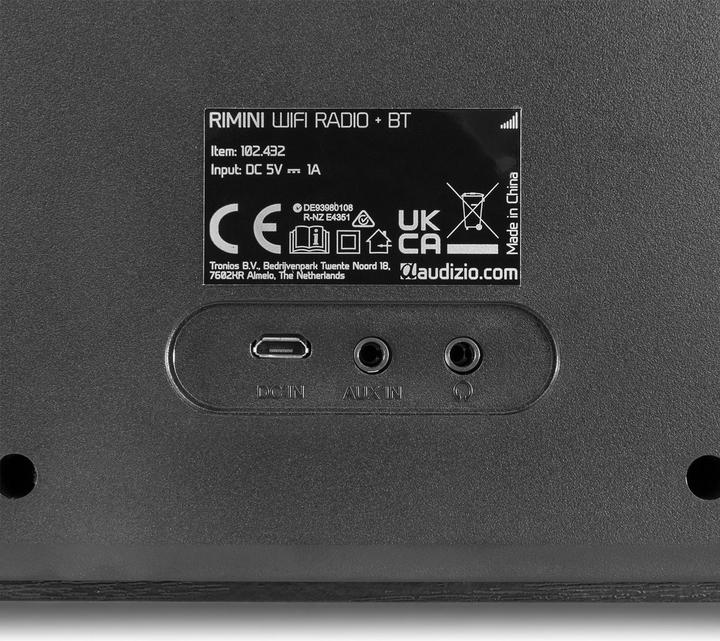 Actual product image Audizio Internet Radio Rimini Black (Internet radio, Bluetooth)