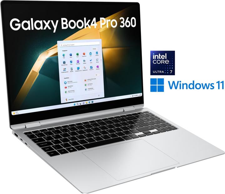 Actual product image Samsung Galaxy Book4 Pro 360 (15.98", Intel Core Ultra 7 155H, 16 GB, 512 GB, DE)