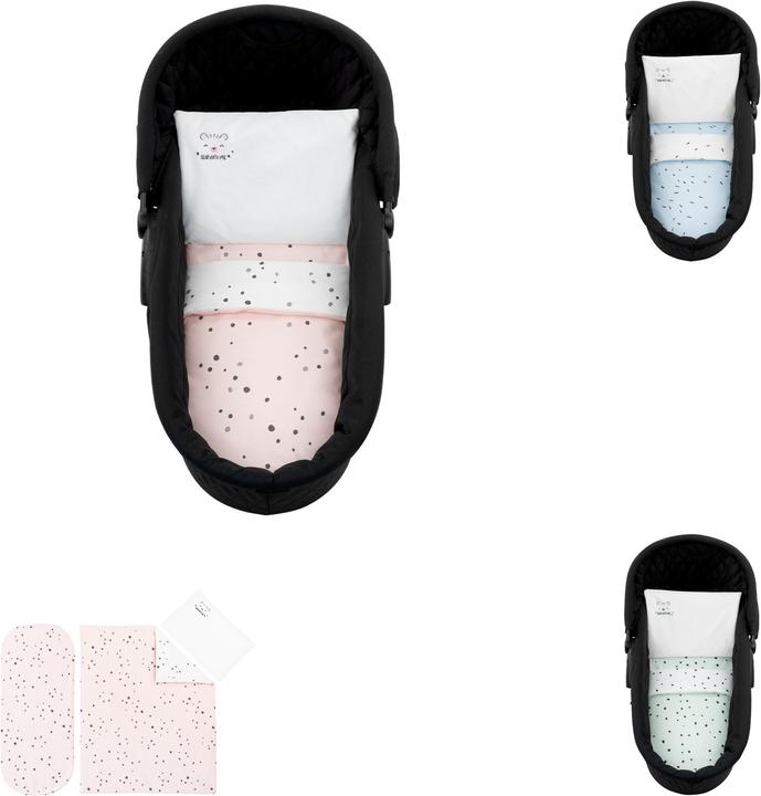 Produktbild Kikkaboo Kinderwagen Wäsche-Set Bär (80 x 60 cm, 35 x 26 cm)