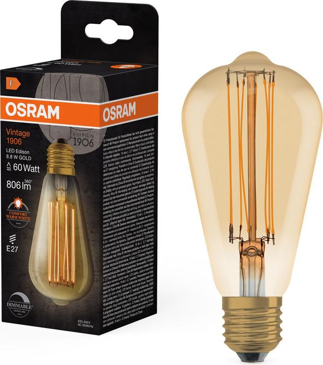 Immagine prodotto Osram Vintage-Lampe (E27, 806 lm, 1 x)