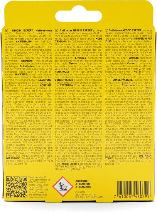 Image du produit Neocid EXPERT Mottenschutz Box 2 Stk