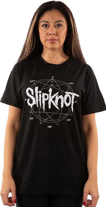 Actual product image Slipknot Unisex Adult Star Diamante Logo T-Shirt (L)