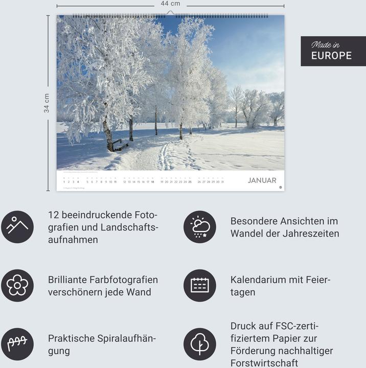 Actual product image Auf Traumpfaden Posterkalender 2026 (44 x 34 cm)