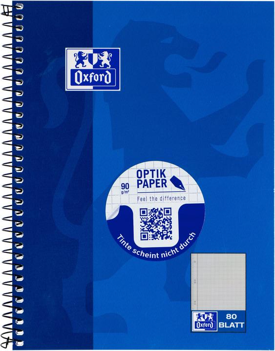 Produktbild Oxford Collegeblock (A5, Kariert, Harter Einband)