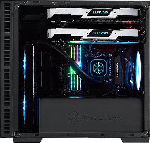 Produktbild Silverstone Tower SST-RL08BR-RGB schw./rot (Mini-DTX, Mini-ITX)