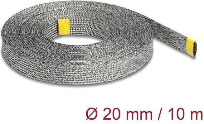 Image du produit Delock Gaine tressée pour blindage EMI extensible 10 m x 20 mm (Gaines pour câbles, 1000 cm)