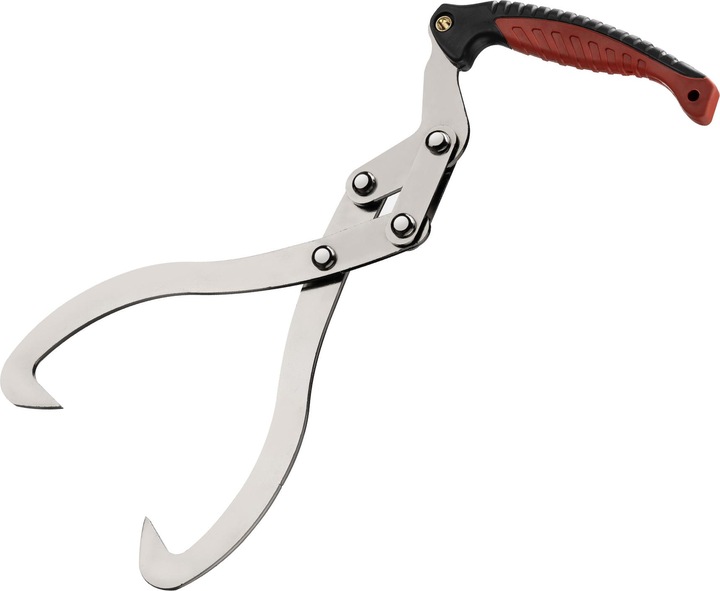 Wiltec Handpackzange Ø30cm Holzzange 44cm Packzange Stahl Holzgreifer Forstzange (440 mm)