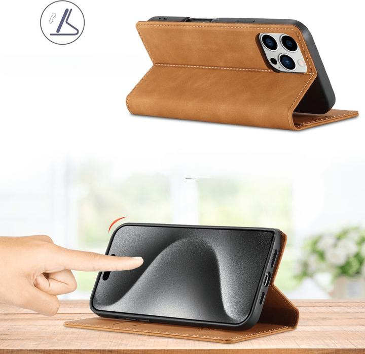 Produktbild LC.Imeeke iPhone 16 Pro Max - Flip Case Vintage (Apple iPhone 16 Pro Max)