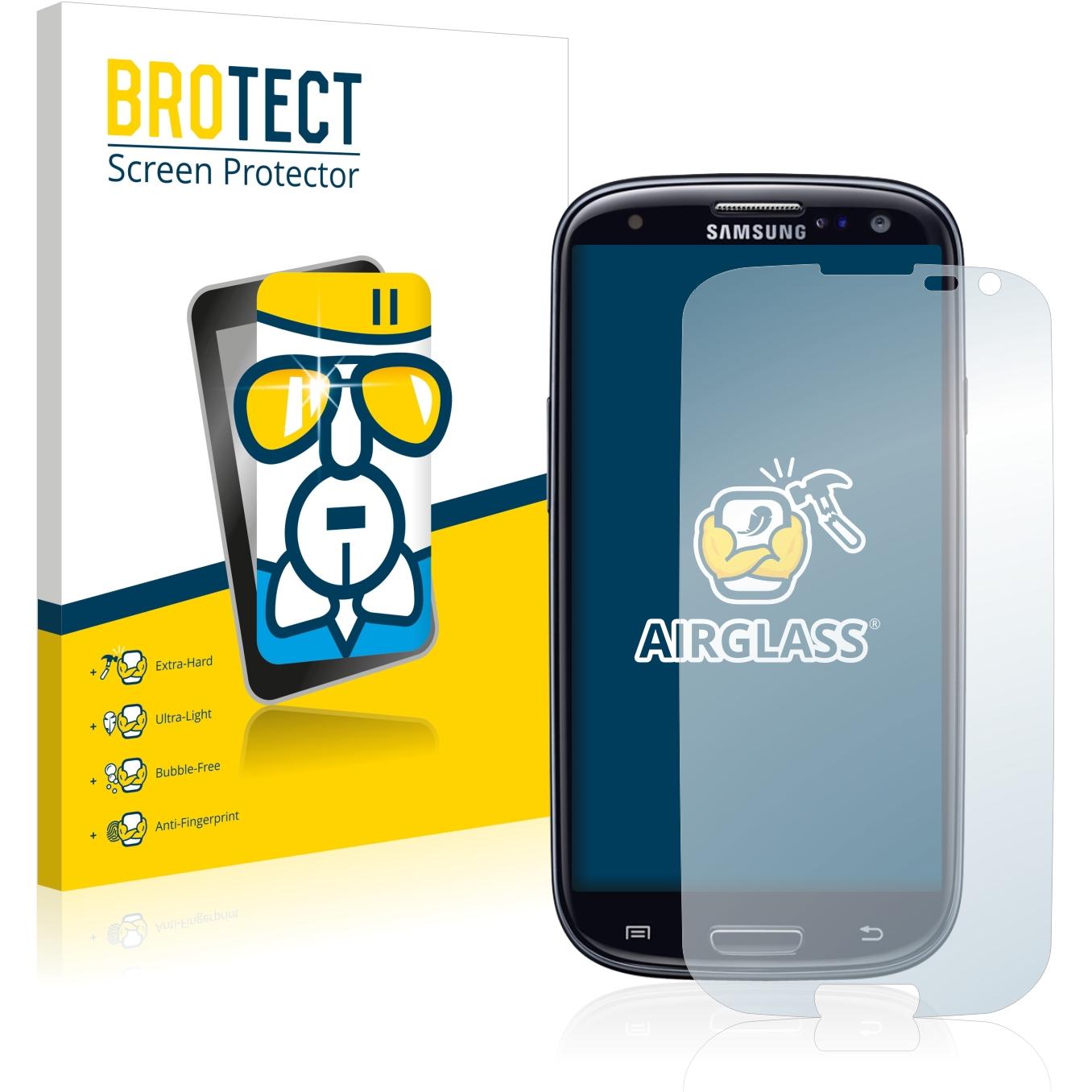 BROTECT AirGlass Panzerglasfolie (1 Stück, Samsung Galaxy S3 i9300), Smartphone Schutzfolie, Transparent