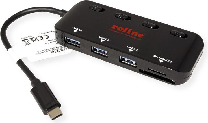 Immagine prodotto Roline Hub / switch USB (USB-C, 4 porte)