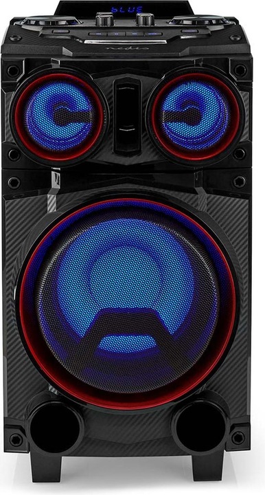 Produktbild Nedis Bluetooth®-Party-Lautsprecher | max. Batteriespielzeit: 6.5 Std | 120 W | Tragegriff | Partyli (6.50 h, Batteriebetrieb)