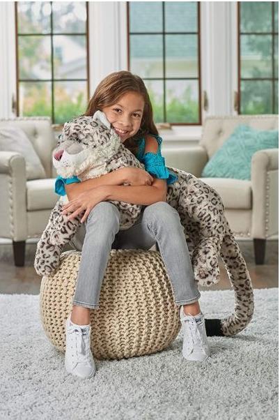Image du produit Wild Republic Jumbo Léopard des neiges Cuddlekin (76.20 cm)