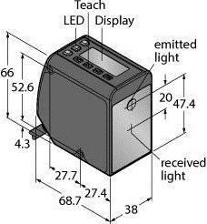 Produktbild Turck Opto Sensor Lasermesssystem LTF12IC2LD (Sensor)
