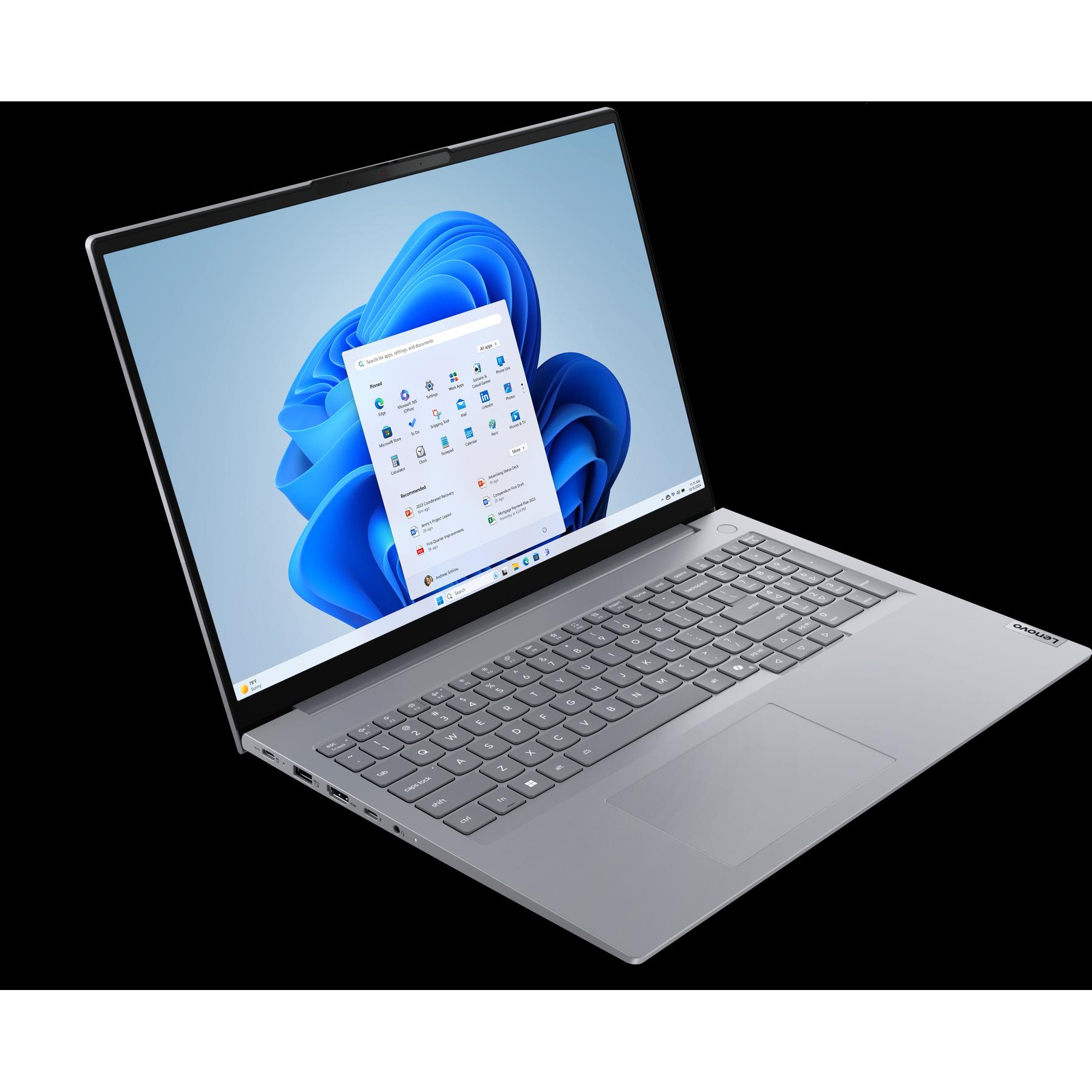 Thumbnail - Lenovo THINKBOOK 16 G8 CU5-225U 16GB (16", Intel Core Ultra 5 225U, 16 GB, 512 GB, DE), Notebook, Grau