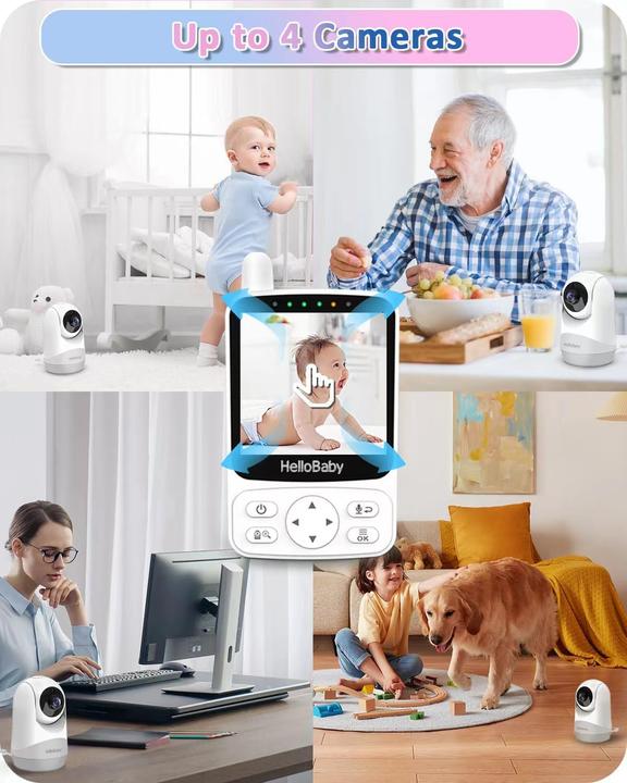 Image du produit HelloBaby HB6240 Babyphone mit Kamera (Vidéo et audio, 300 m)
