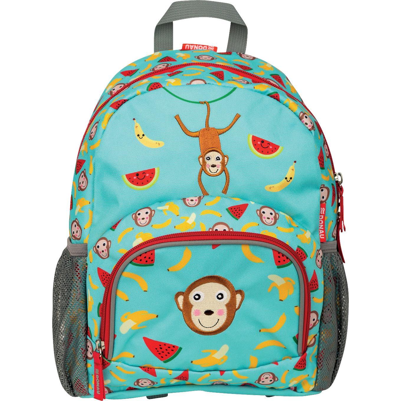 Donau, Kindergartentasche, Kinderrucksack Affe, Blau